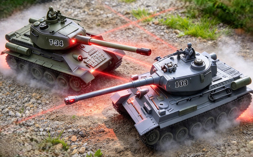 Twin battle tank - rc, set