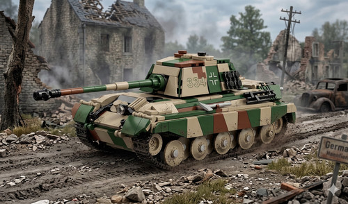 King tiger ww2 - king,