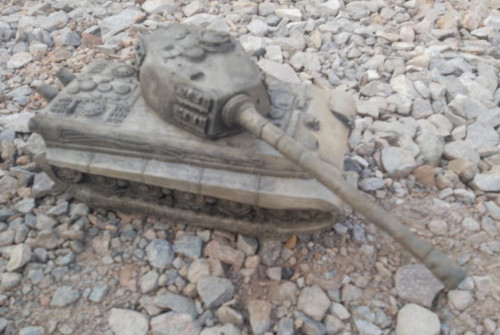 Cast stone garden - stone, ww2