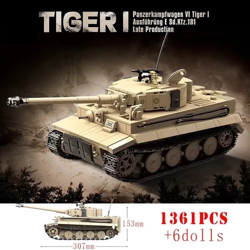 1361pcs tiger tank brick - 1361pcs,