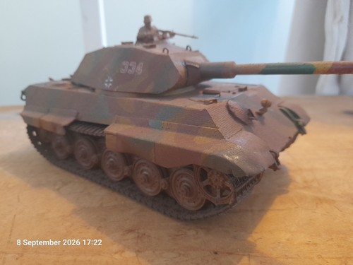 Built king tiger tank - built,